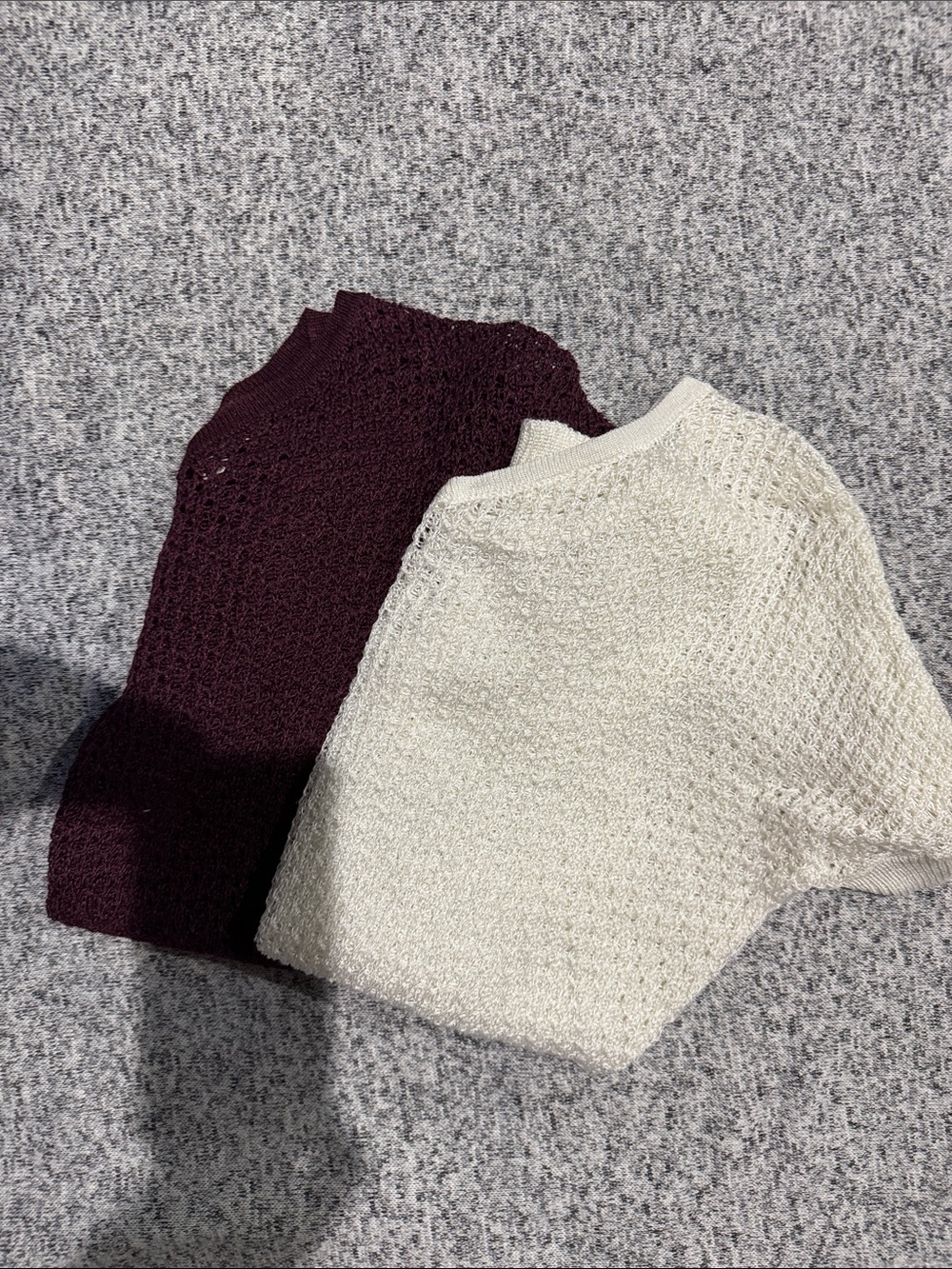 Loft crochet look short sleeve sweaters
